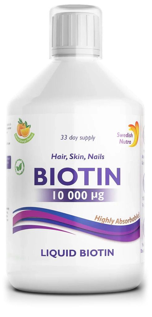 Swedish Nutra Biotin  flssiges Biotin - fr Haut, Haare, Produktbild 