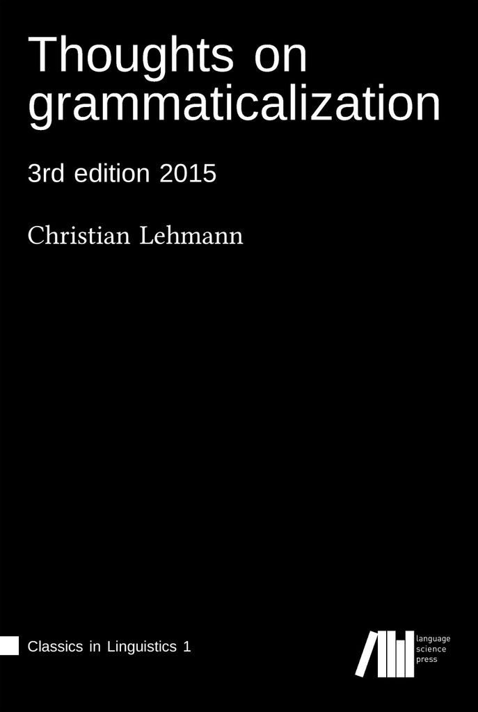 Thoughts on grammaticalization