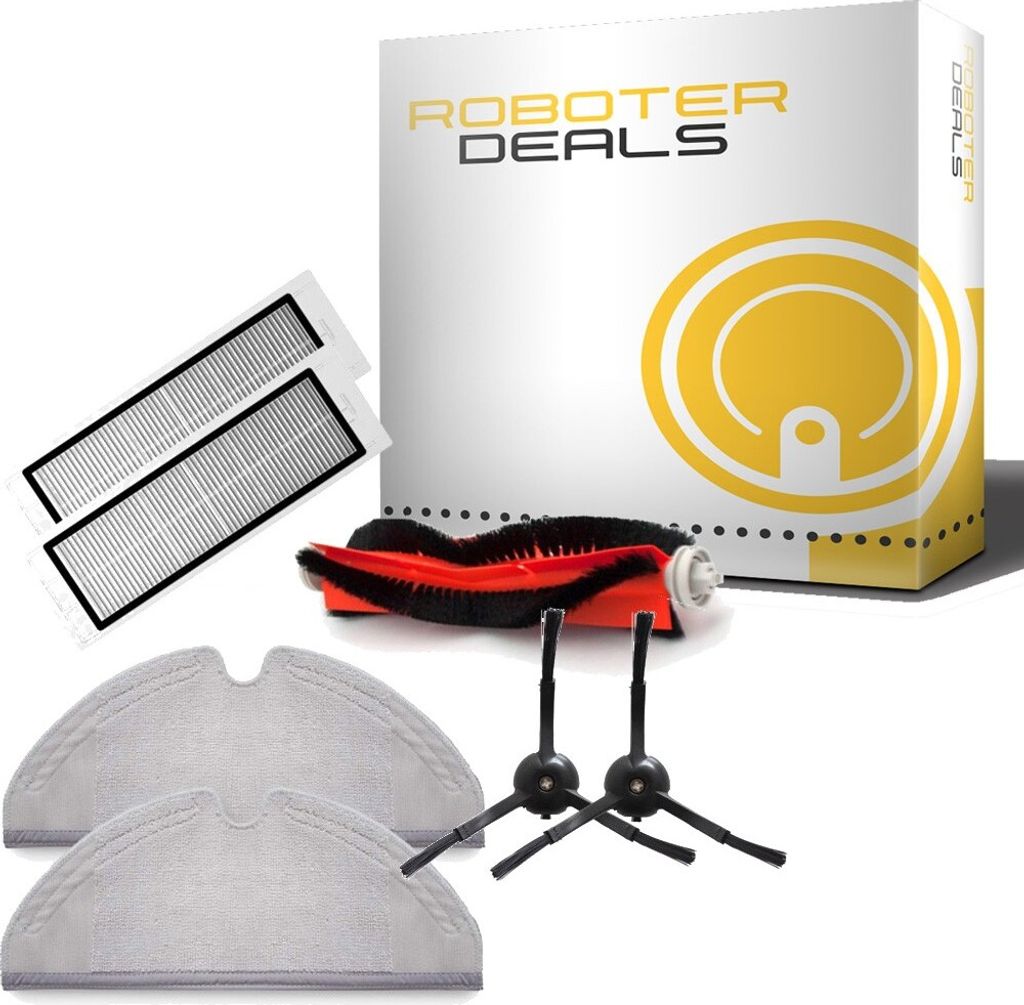 Zubehör-Set für den Roborock E2, E3, E4 (2x Seitenbürsten, 2x Pad, 2x Filter, 1x Hauptbürste)