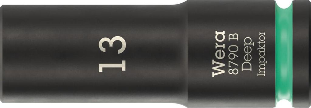 Wera 05005554001, Steckschlüsselbuchse, Schwarz, Grün, 1 Kopf/Köpfe, 3/8", Metrisch, 13 mm
