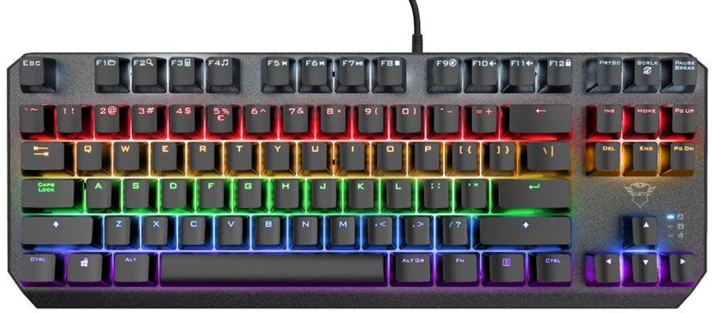Trust GXT 834 Callaz, Przewodowa, USB, Mechaniczna, QWERTY, Zdjęcie produktu 