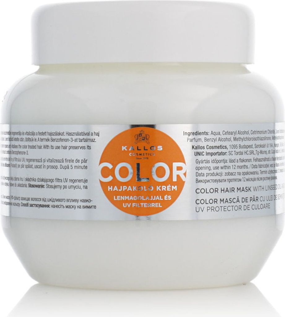 Kallos Color Hair Mask With Linseed Oil And UV Filtr 275 ml