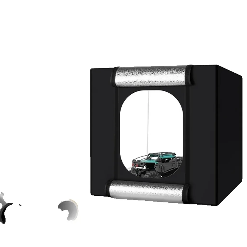 Mini Studio Photo Portable avec 2 LED Puissantes et Réglables Boîte 2