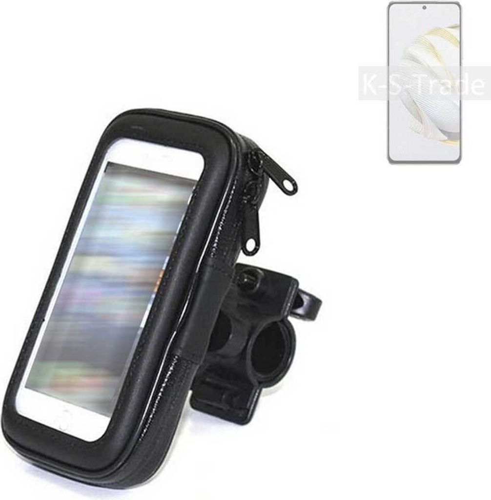 K-S-Trade Fahrrad-Halterung kompatibel mit Huawei nova 10 SE Handy-Halterung Halter Lenkstange Fahrradhalterung Motorrad Bike Mount Wasserabweisend