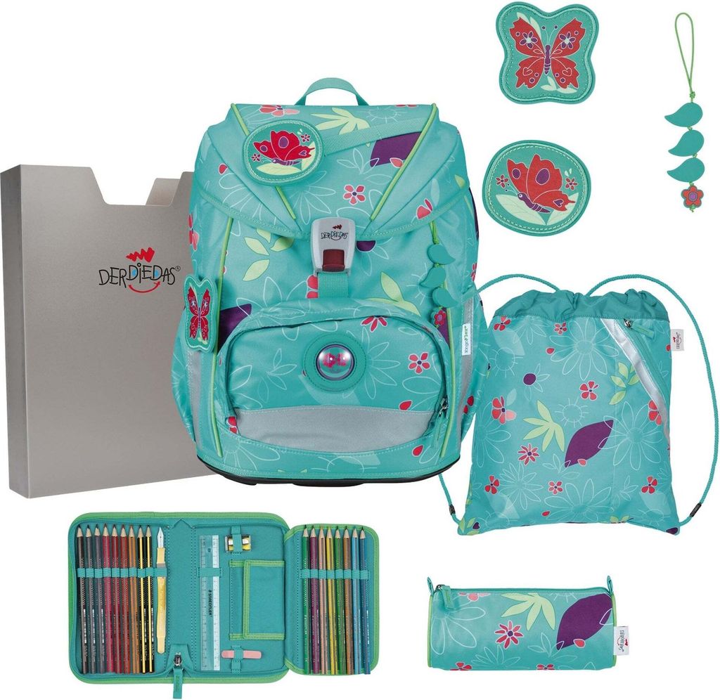 DerDieDas zaino della scuola ErgoFlex Light Set 6 -pezzi Immagine del prodotto 