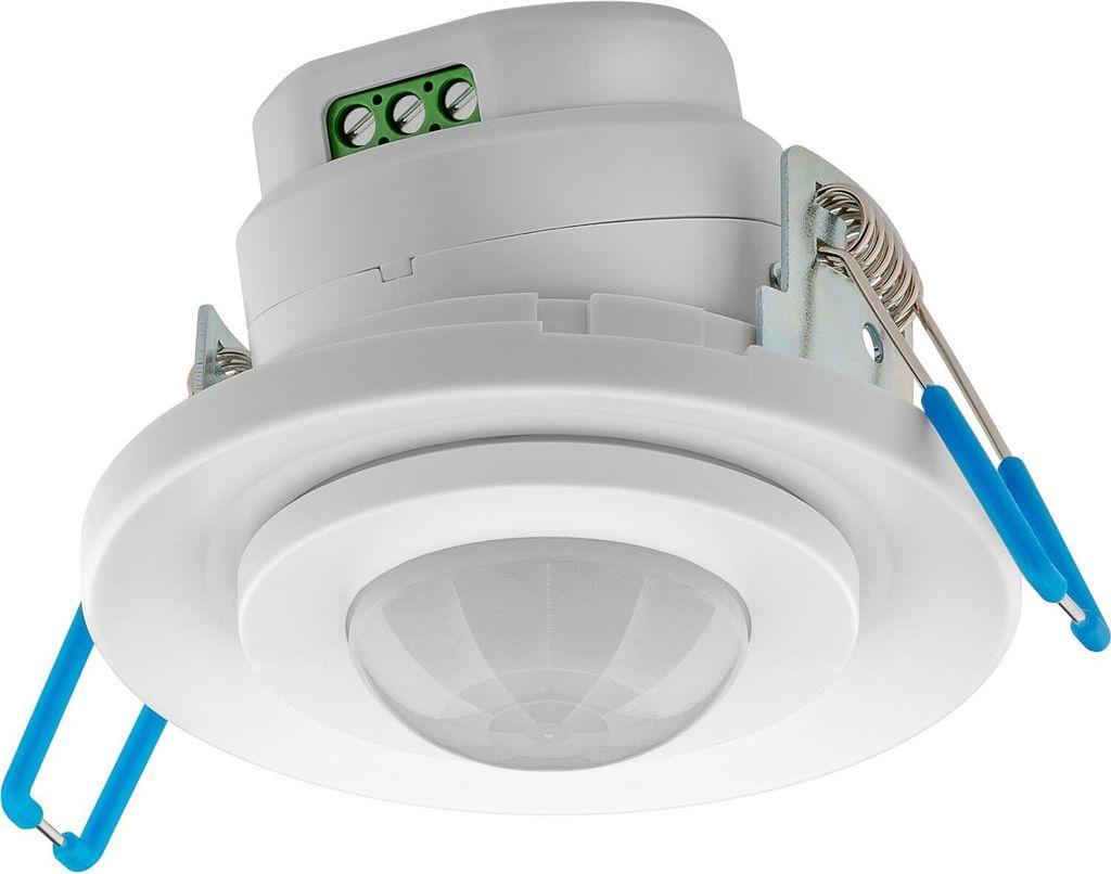 Goobay 71362 Infrarot-Bewegungsmelder, Weiß - zur Unterputz-Deckenmontage, 360° Erfassung, 8 m Reichweite, für Innen (IP20), LED-geeignet
