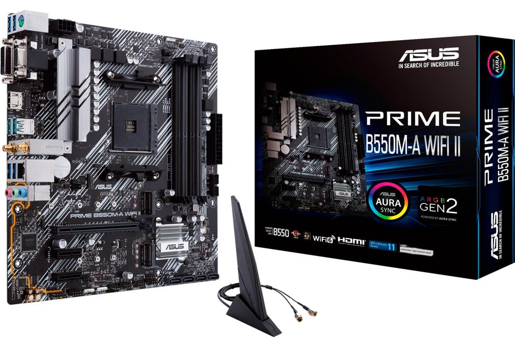 MB ASUS PRIME B550M-A (WI-FI II) (AMD,AM4,DDR4,mATX) Obrázok produktu 