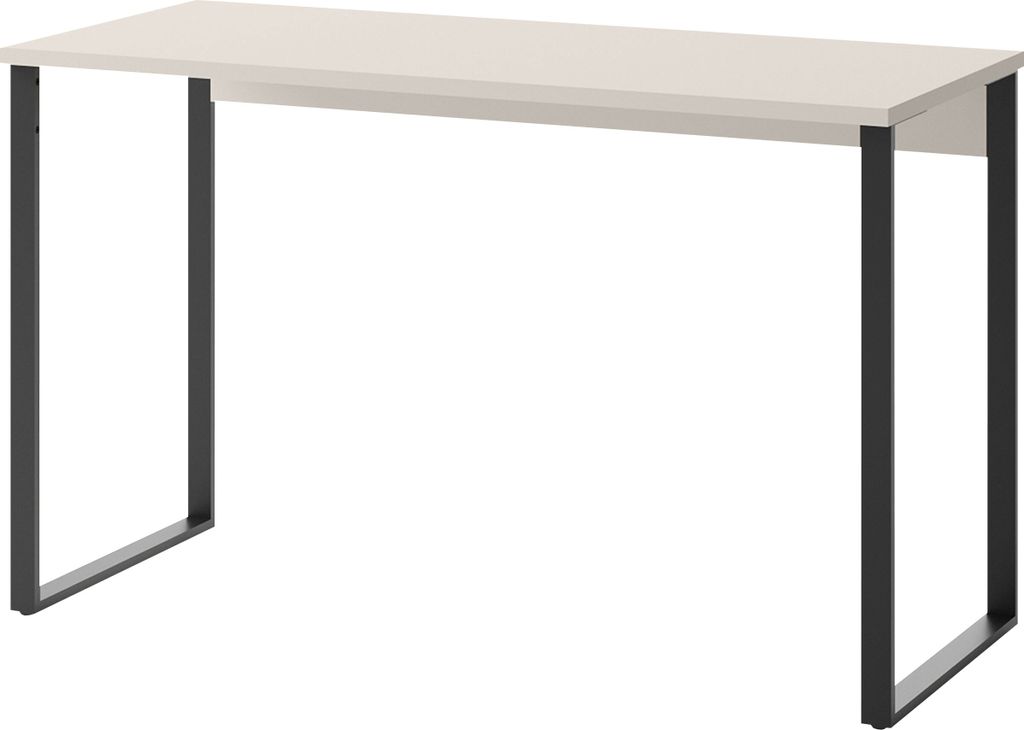 MIRJAN24 Schreibtisch Sigma SG08, Computertisch, Metallbeine, Jugendzimmer Kollektion (Farbe: Cashmere / Trüffel)
