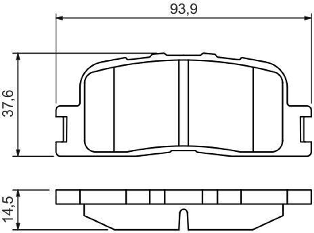 BOSCH 0 986 494 359 - OE 04466 33090 Bremsbeläge für Camry (V3)