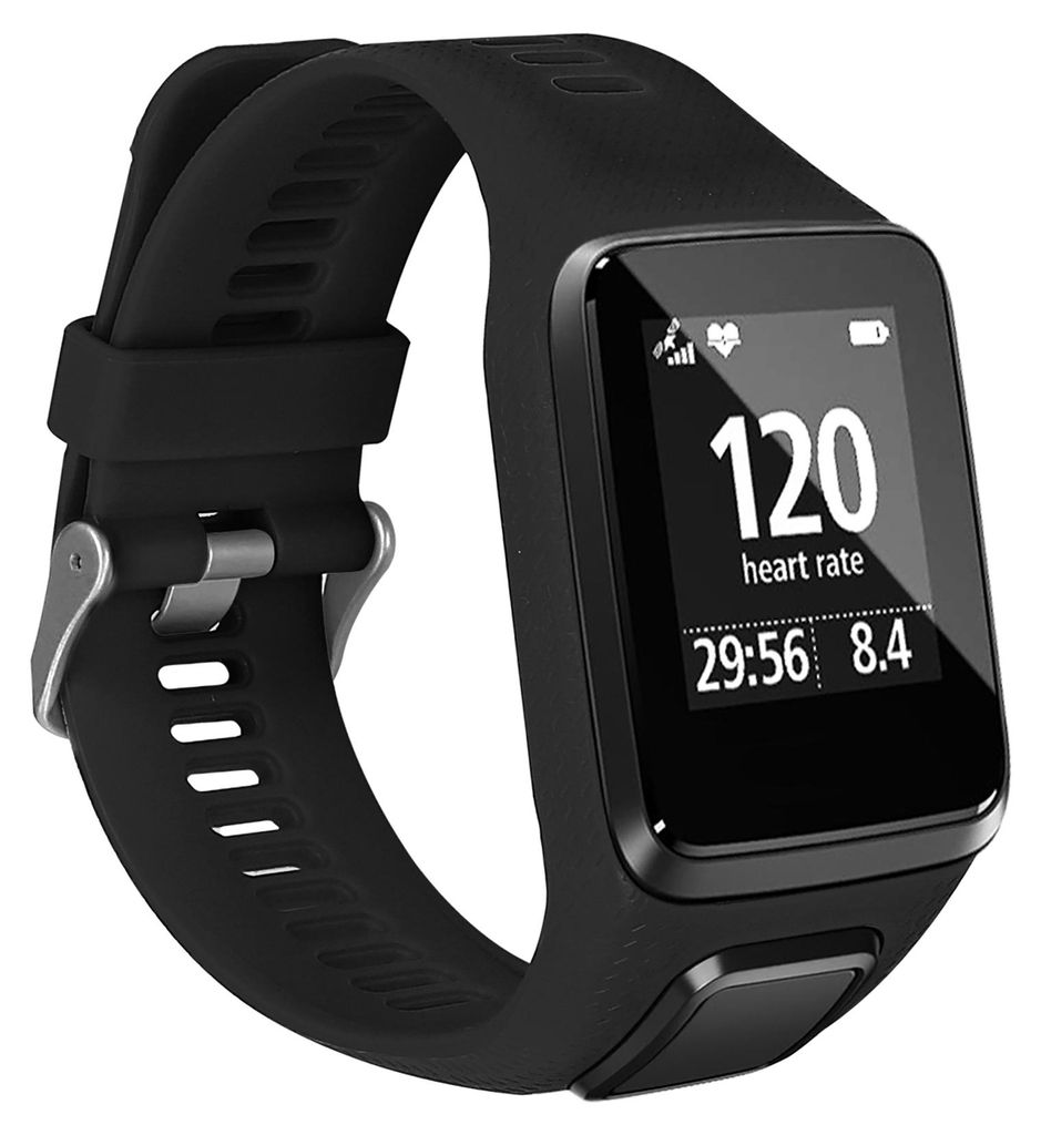 kwmobile Silikon Uhrenarmband für TomTom Adventurer/Runner 3/Spark 3/Golfer 2 Armband - Ersatzarmband für Fitnesstracker - Wechselarmband Smartwa...