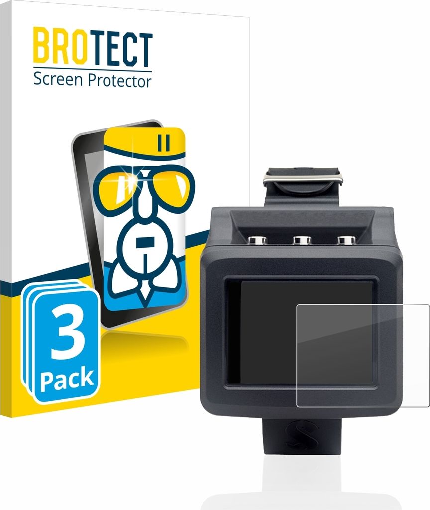 3x BROTECT Schutzglas für Uwatec Galileo G2 Schutzfolie Panzer Folie Glas Display Schutz klar