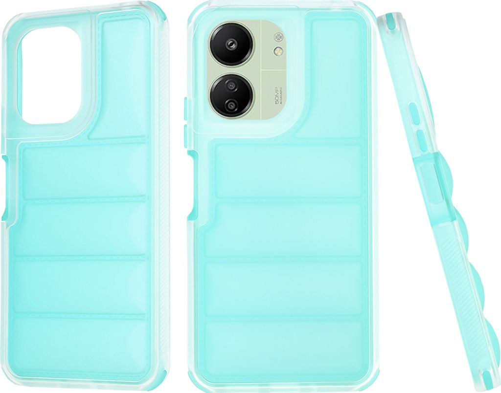 Techsuit Wave Shield Back Cover Hülle für Xiaomi Redmi 13C 4G/5G / Xiaomi Poco C65 - Türkis