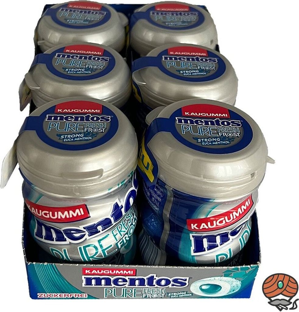 Mentos Pure Fresh Frost Kaugummi, Strong Euca Menthol, 6x Produktbild 