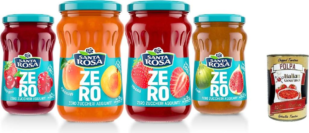 Santa Rosa Zero Confettura Testpaket, Marmelade Jam Ohne Produktbild 