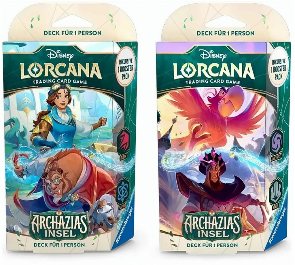 Disney Lorcana TCG Archazias Insel Starter Decks Display (8) *Deutsche Edition*