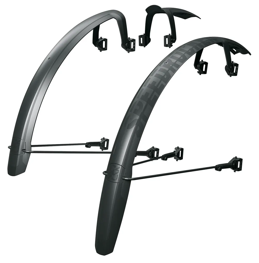 Garde-boue vélo Set Speedrocker XL noir pour pneus vtt et gravel bike