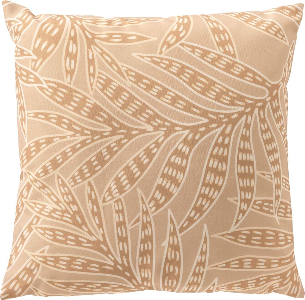 Dutch Decor Outdoor Dekokissen Samuel 45x45 cm Beige Mit Blumenmuster