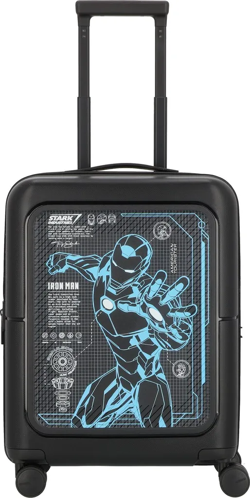 Valise Dashpop Marvel Iron Man 55cm avec Extension et Serrure TSA Noir - 11