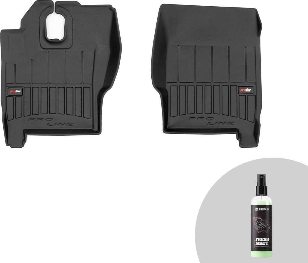 FROGUM ProLine 3D Gummimatten Exklusiven Auto Fußmatten Autofussmatten für Iveco Eurocargo II 120 2002-2008