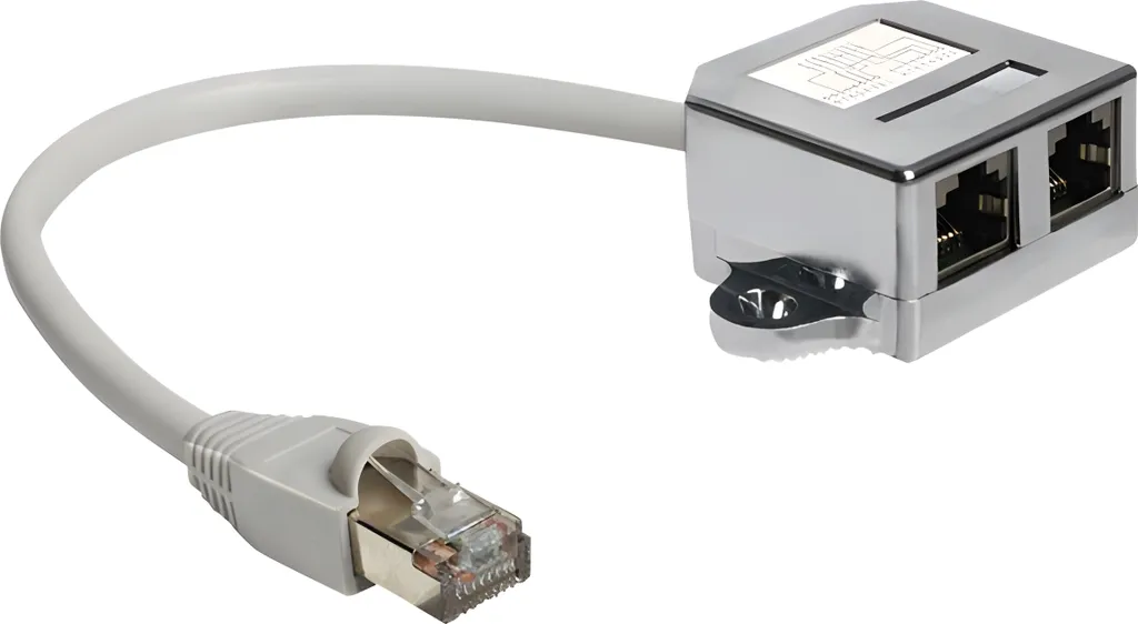 Delock 65177 Adattatore Sdoppiatore RJ45 - Soluzione Cablaggio 2x Ethernet