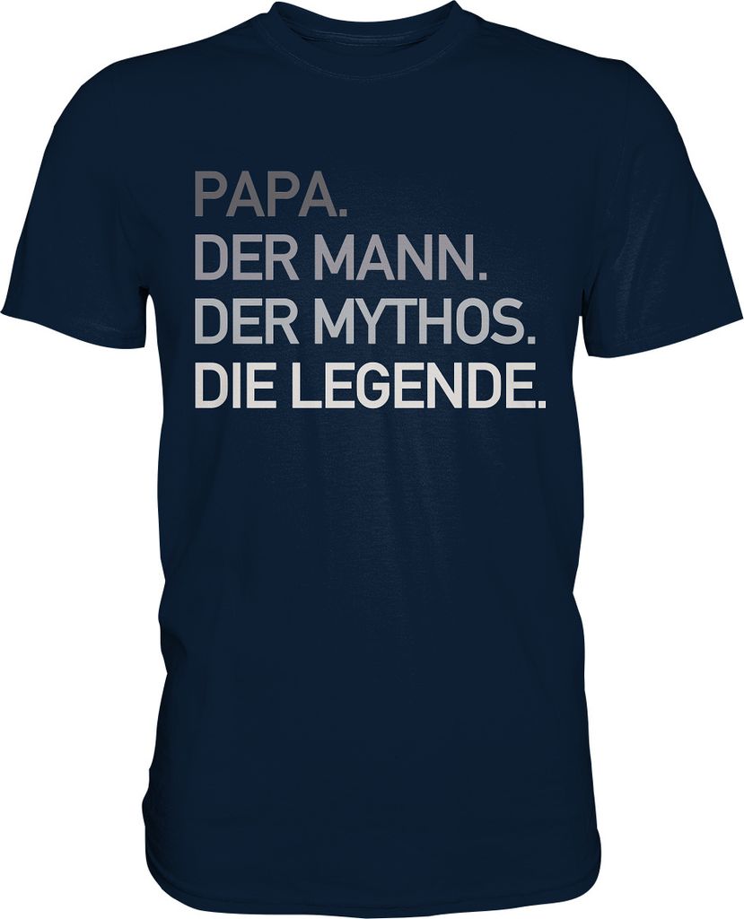 Papa Mann Mythos Legende T-Shirt Vatertag Geschenkidee – Produktbild 