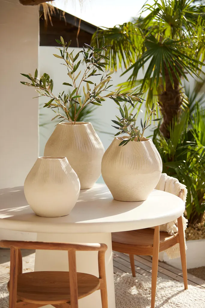 Pot de fleurs Light & Living ACDA naturel Ø43,5x46 cm pour extérieur