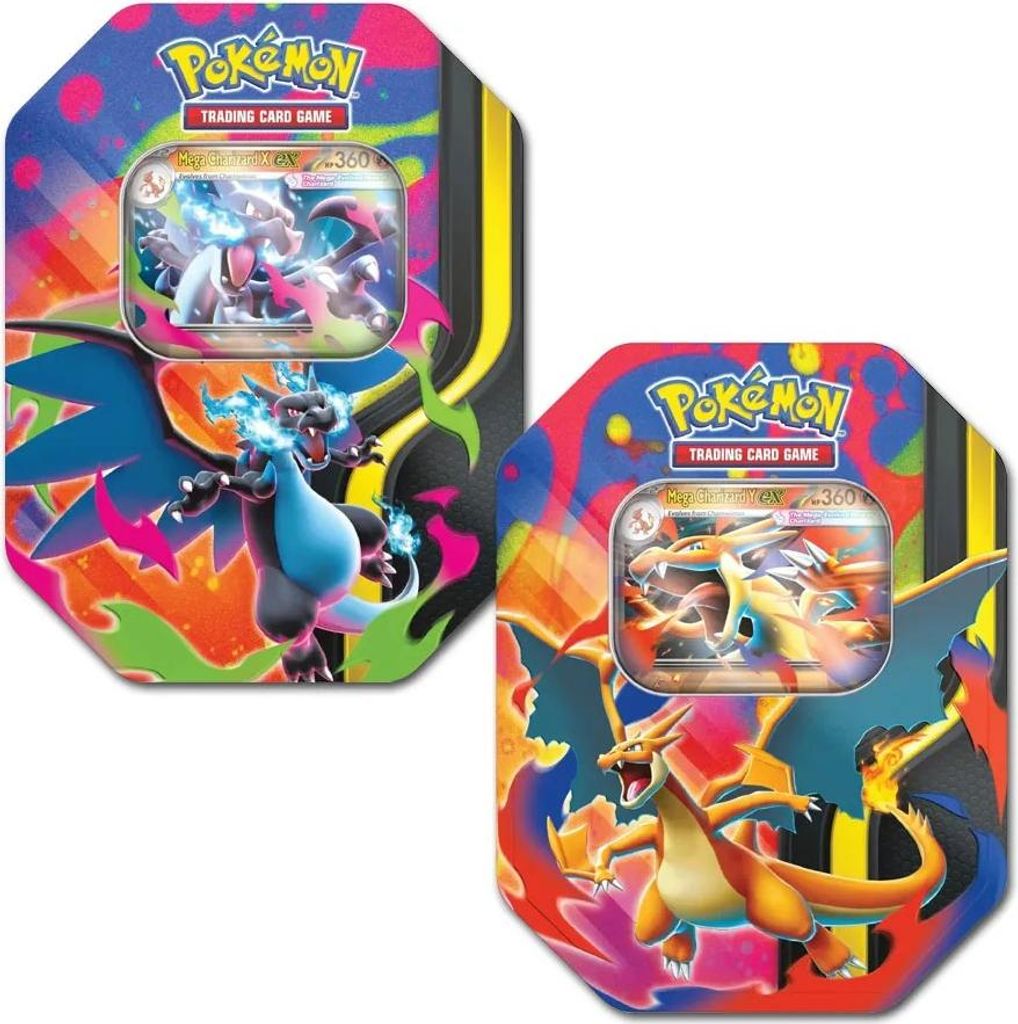 Pokemon Mega Charizard EX Tin Box sortiert (Englisch)