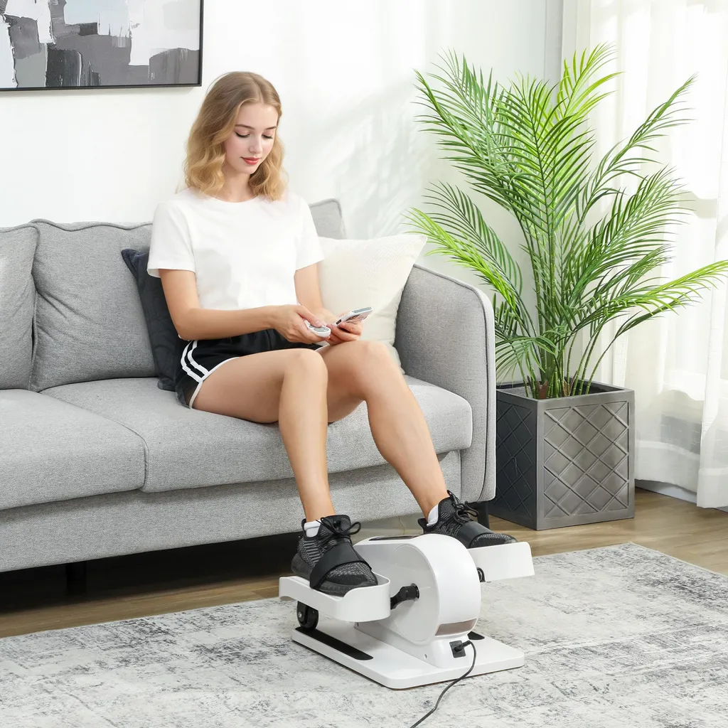 Mini vélo elliptique silencieux avec télécommande et écran LCD - 2