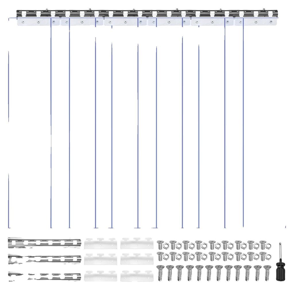 VEVOR pásová clona, 213,4 cm vysoká x 96,5 cm široká, Obrázok produktu 