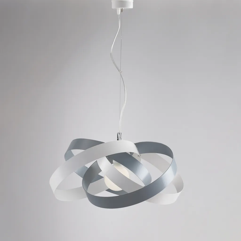 Lustre Design Moderne Vertigo en Métal Bicolore avec Câble Orientable - 2