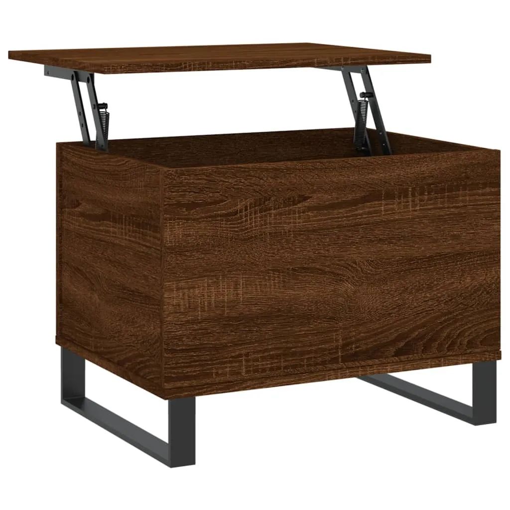 SYFAX™ Tavolino Salotto Rovere Marrone 60x44,5x45 cm Legno Multistrato