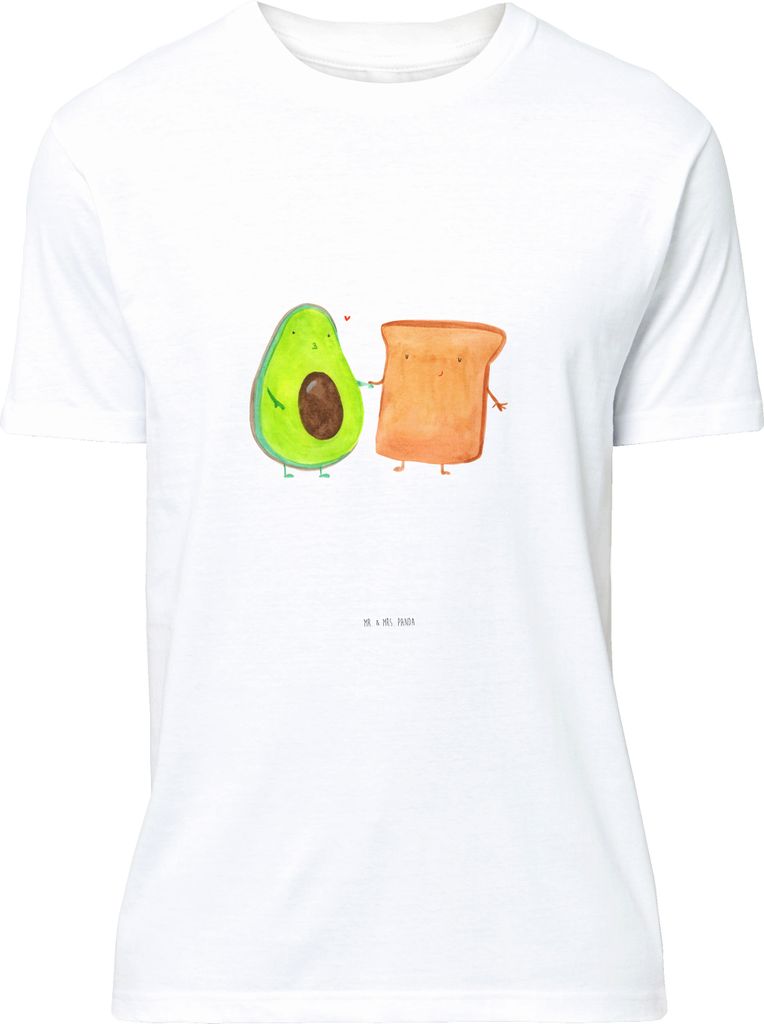 Mr. & Mrs. Panda Shirt Avocado Toast - Weiß - Geschenk, Hochzeit, Liebe, Hochzeitsgeschenk, T-Shirt mit Spruch, Tshirt, S, Toastbrot, Lustiges
