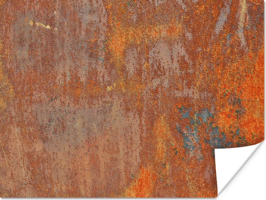 MuchoWow Poster Rost - Eisen - Industriell - Alt 160x120 cm - Foto Plakat