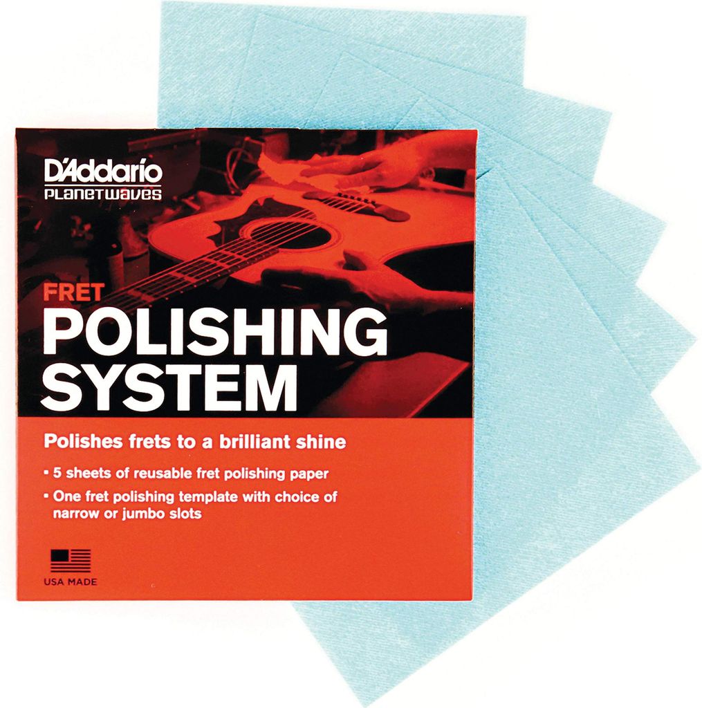Planet Waves PW-FRP Fret Polishing System 5x Poliertücher Blau
