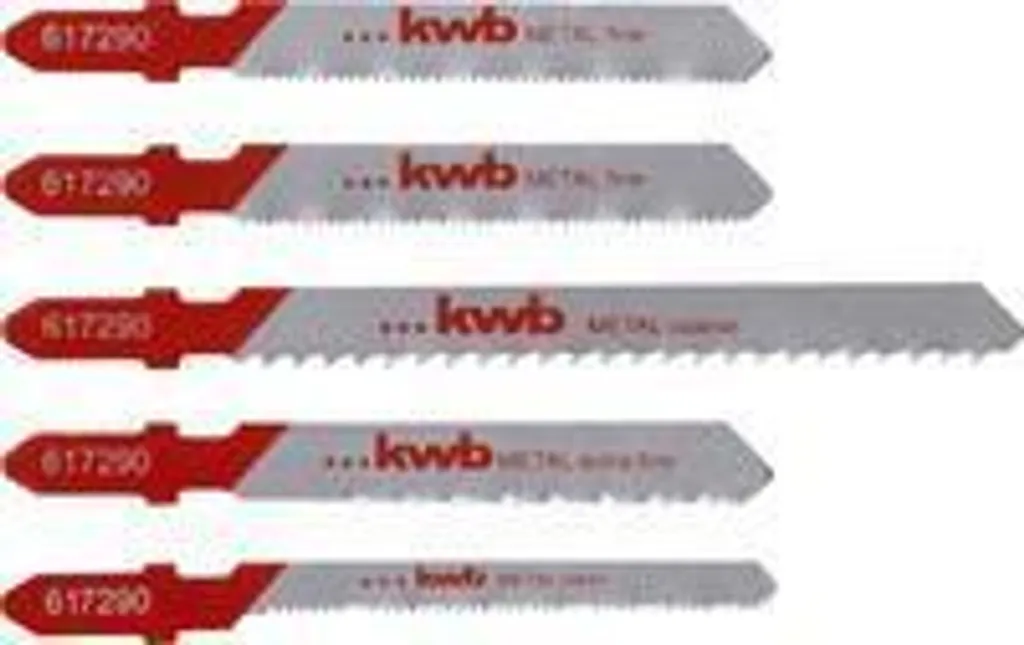 kwb 617290 Set di lame per seghetto alternativo per metallo 5 pz