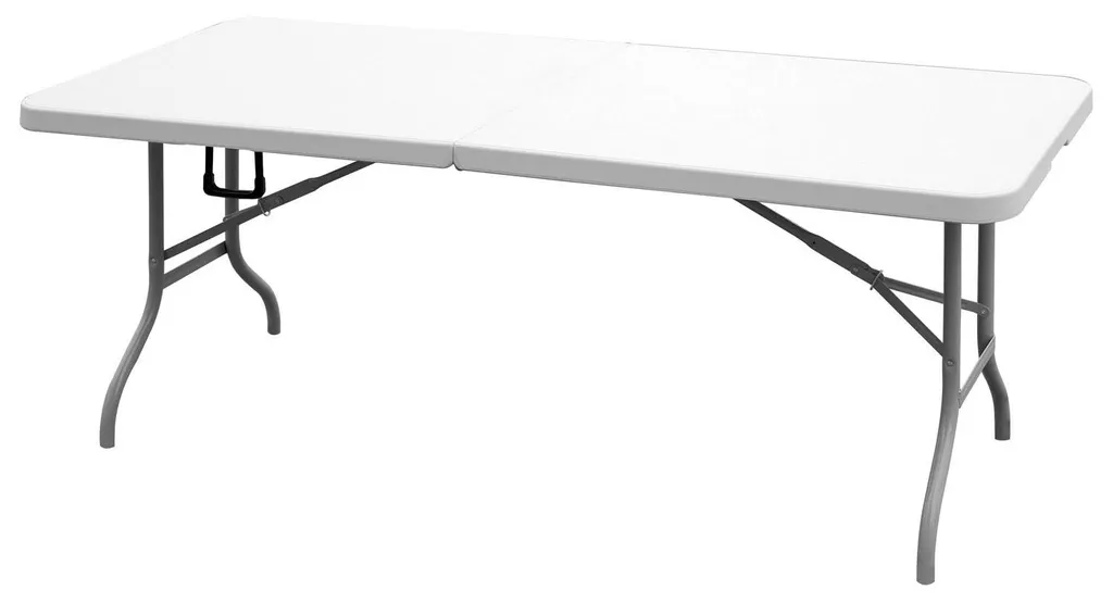 Grande table de jardin pliante 180 cm Bianco avec poignée de transport