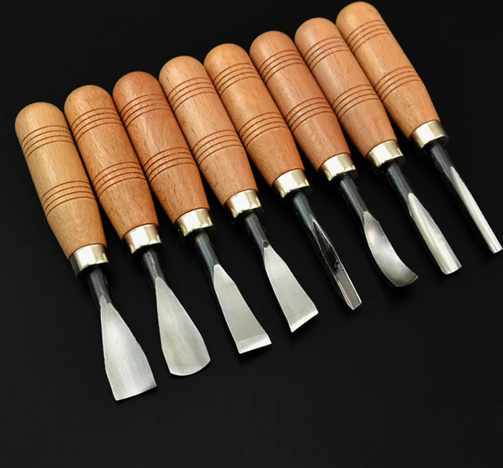 Set 8 Outils Sculpture Bois pour Finition Précise et Détail de Gravure - 4