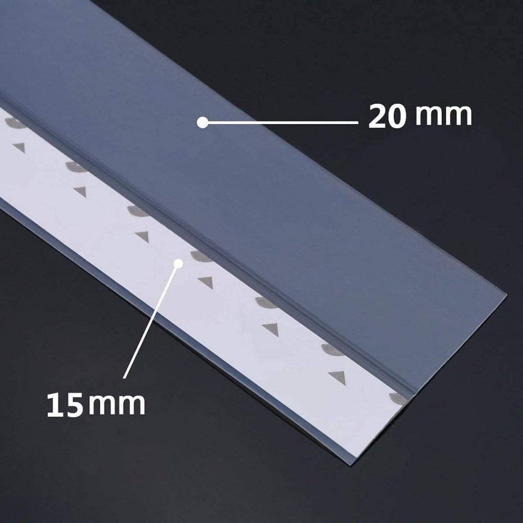 10M Dichtungsstreifen Transparent 25mm/45mm Selbstklebend Silikon Dichtungsband 