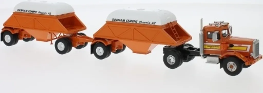 Camion miniature Peterbilt 281 Needle Nose à double benne 1971