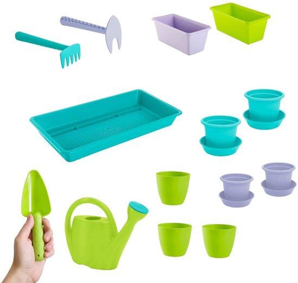 Kinder-Tuinset - 5-teilig - Kunststof - Blumengarten-Einrichtung