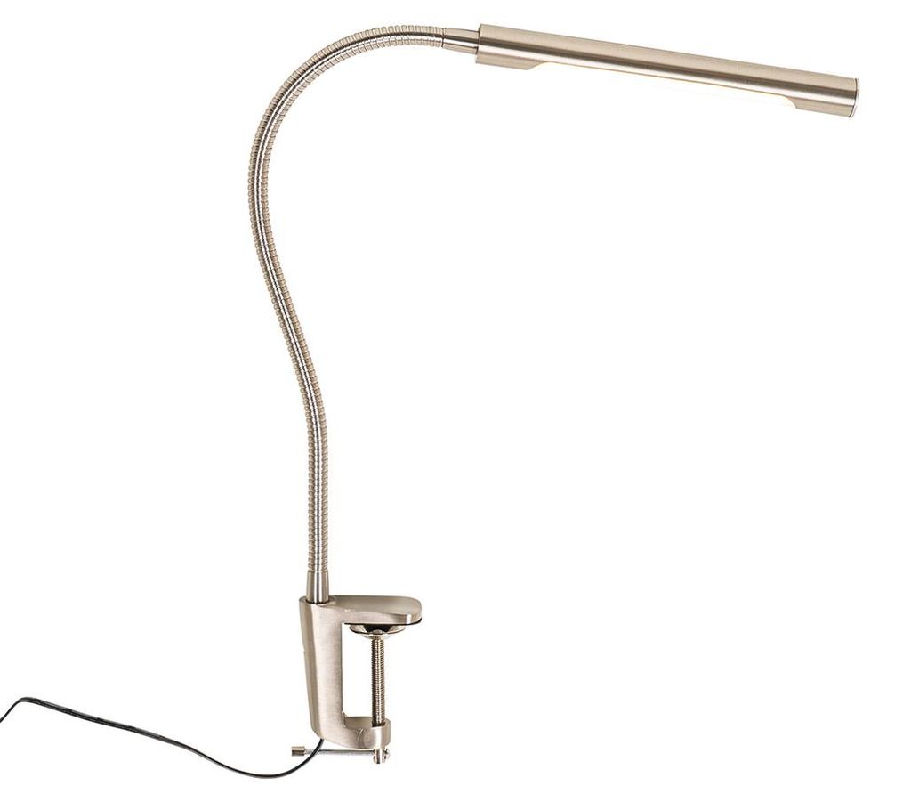 Klemm Schreibtischlampe Stahl inkl LED mit Touch Dimmer Lionard
