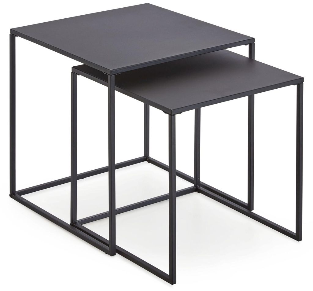 Karin Couchtisch Satztische 2 Stk. schwarz. Produktbild 
