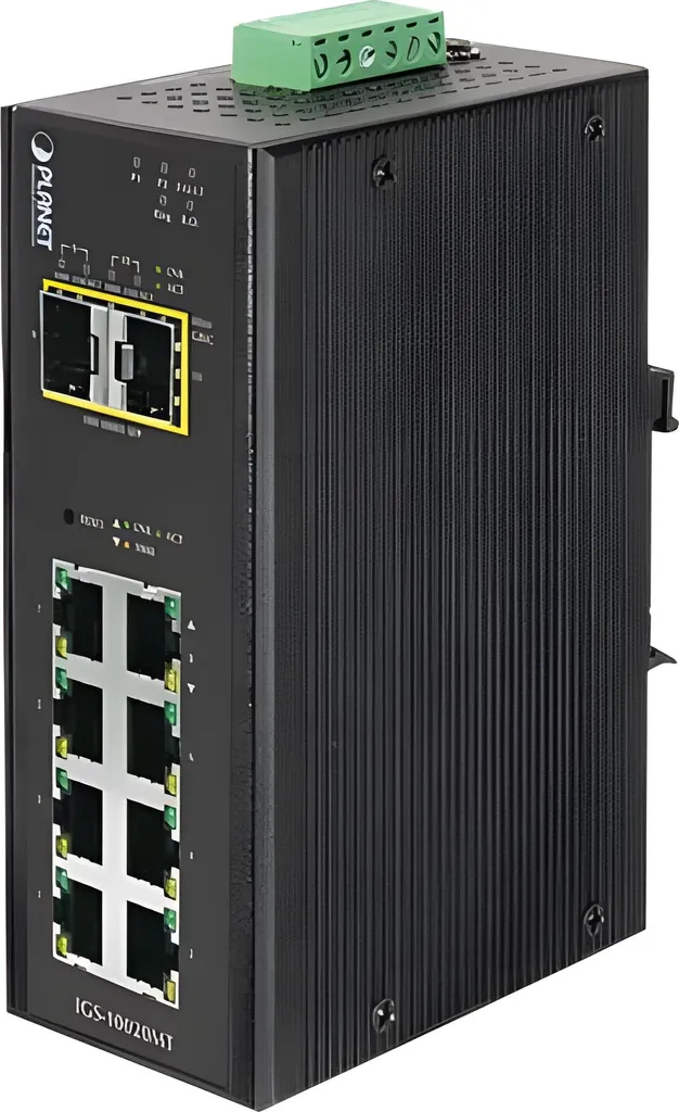 Switch Industriel PLANET 8 Ports Gigabit et 2 SFP - Fiabilité Réseau