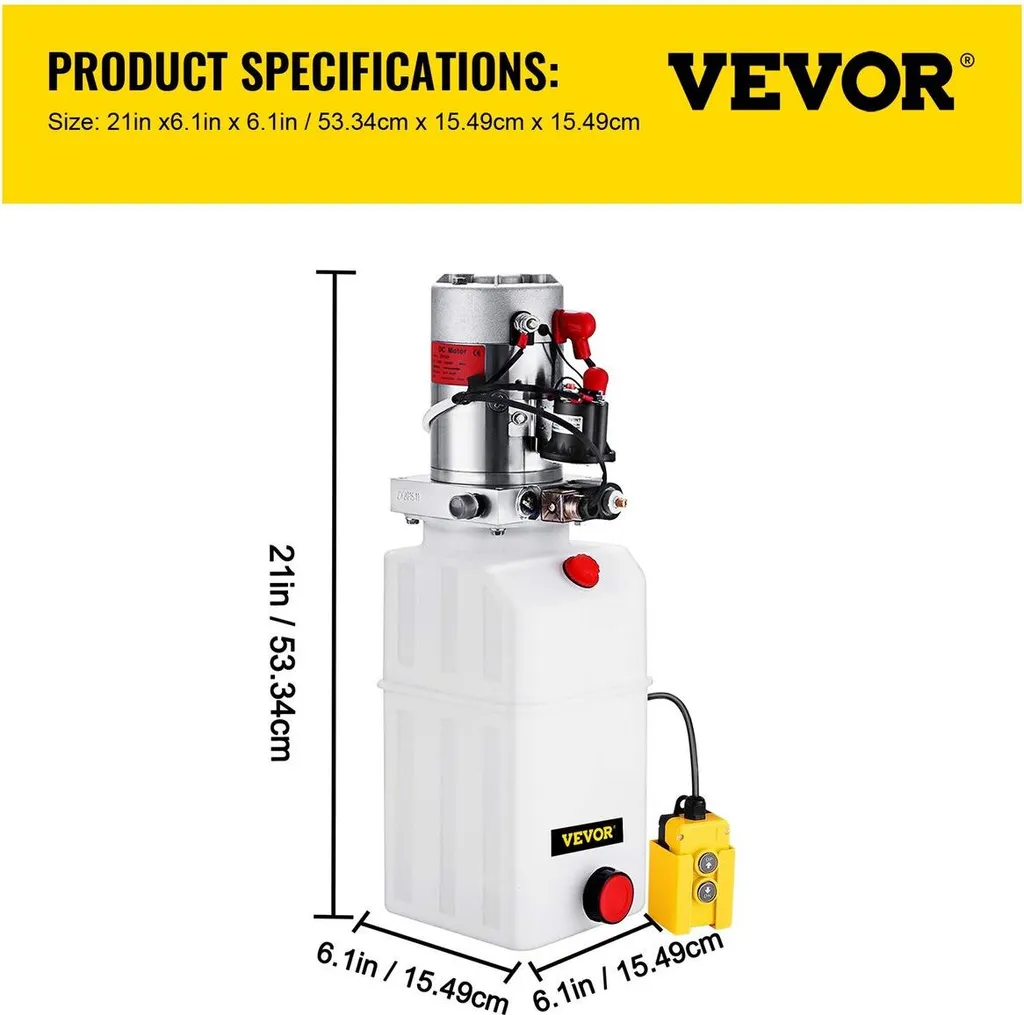Pompe hydraulique 12V 6L : la solution pour benne basculante défectueuse