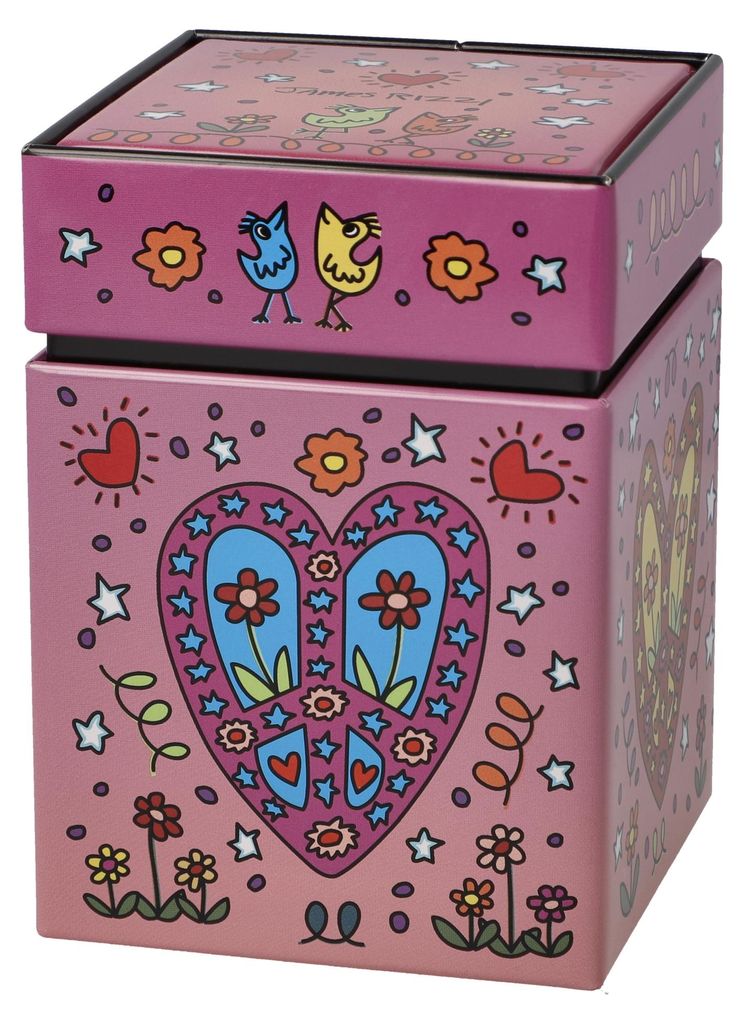 Goebel James Rizzi Peace of Love (Teedose, Metall) Zdjęcie produktu 