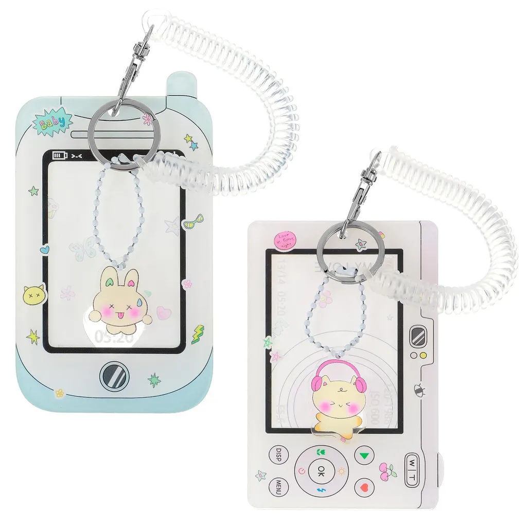 Étui pour photocard K-pop et cartes de bus avec spirale de poignet flexible