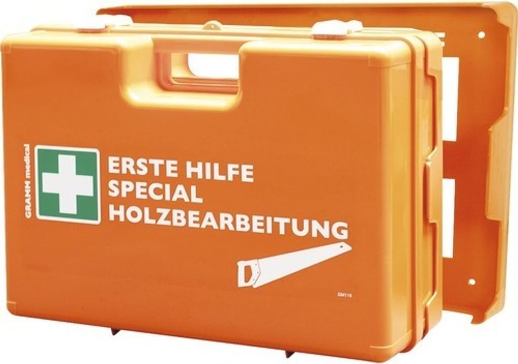 Verbandkoffer Special Holzbearbeitung DIN 13 157 inkl. Spezialfüllung