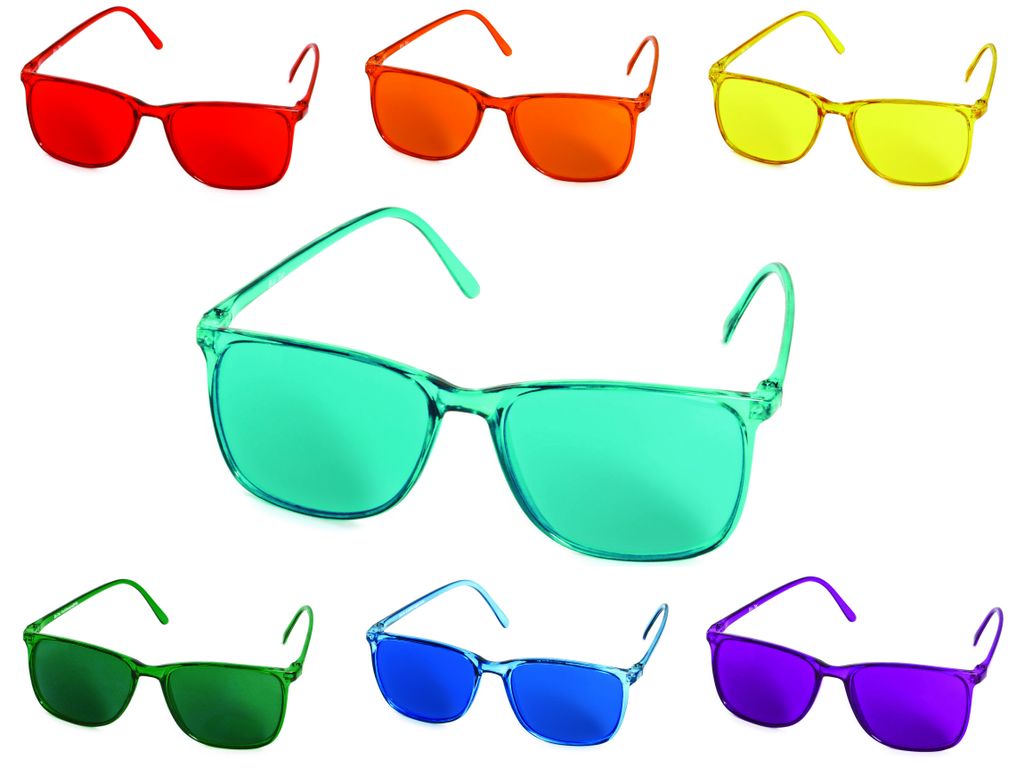 Farbtherapiebrillen 7er Set "Elegant" - Neutralisierung