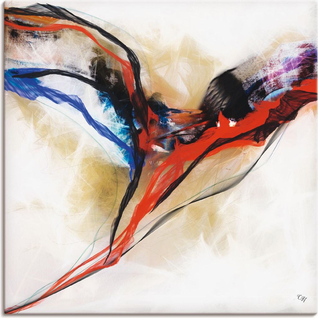 ARTland Leinwandbild Engel - abstrakt I Größe: 100x100 cm