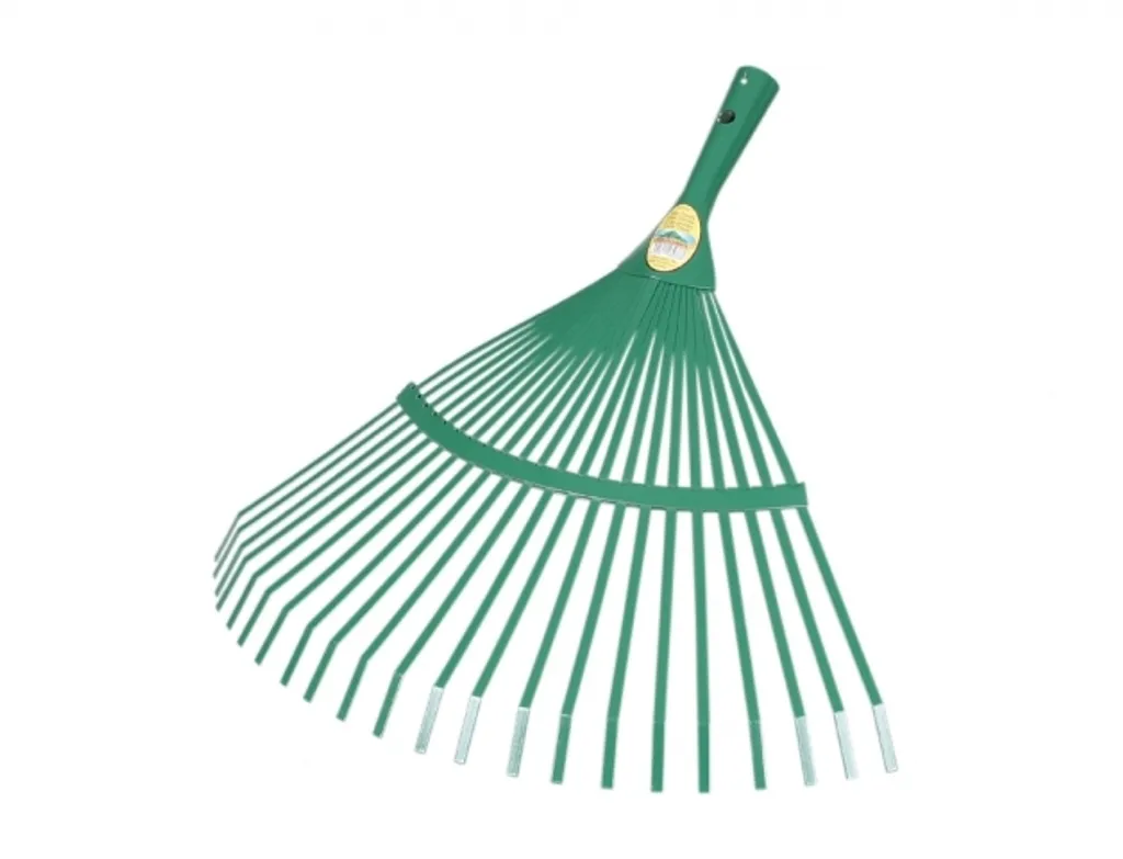Scopa per Foglie Nohel 22 Dita in Metallo - Rastrello da Giardino Robusto